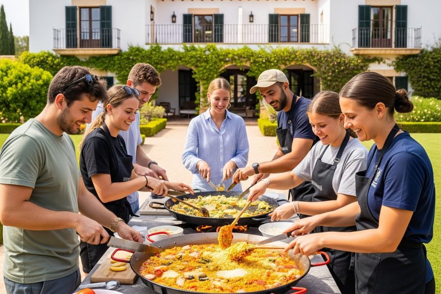 Mallorca Mansion Paella: Luxury Team Cuisine Experience